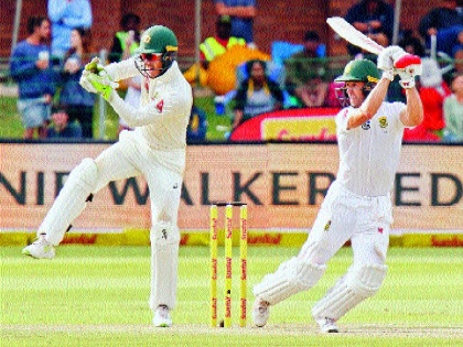  Second Test: South Africa first innings lead | दुसरी कसोटी : आफ्रिकेला पहिल्या डावात आघाडी
