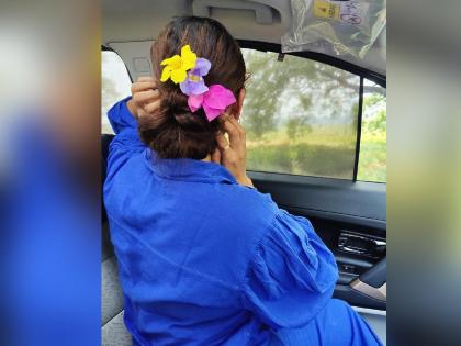 marathi actress abhidnya bhave share her summer days photos | केसांमध्ये फूल माळलेल्या 'या' अभिनेत्रीला ओळखलं का? मराठीसह हिंदी कलाविश्वावर करतीये राज्य