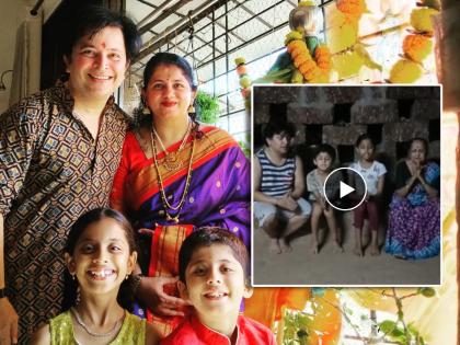 marathi actor abhijeet kelkar son and daughter ramraksha strotra pathan with grandmother video | संस्कार करावे तर असे! मराठी अभिनेत्याच्या मुलांचं आजीसोबत रामरक्षा स्त्रोत पठण, व्हिडिओ पाहून कराल कौतुक