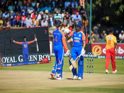 ZIM vs IND 2nd T20I Match Live Updates in Marathi Team India set Zimbabwe a target of 235 runs, Abhishek Sharma, Rituraj Gaikwad and Rinku Singh did well | ZIM vs IND Live : 'शतकवीर' अभिषेकला ऋतुराजची चांगली साथ! रिंकूचा फिनिशिंग टच; झिम्बाब्वेसमोर धावांचा डोंगर