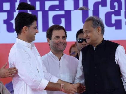 Big movement in Rajasthan! If Ashok Gehlot goes to Delhi as Congress president, Sachin Pilot will become Chief Minister? no CP Joshi's Name in front | Rajasthan Politics: राजस्थानमध्ये मोठ्या हालचाली! गहलोत दिल्लीत गेले तर सचिन पायलट मुख्यमंत्री?