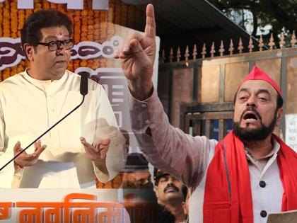 sp abu azmi replied raj thackeray over mosque issue and said dj in navratri ganpati also creates noise pollution | Abu Azmi on Raj Thackeray: “गणपती, नवरात्रीत लावल्या जाणाऱ्या डीजेमुळे ध्वनिप्रदूषण होत नाही का?”; अबू आझमींचा सवाल