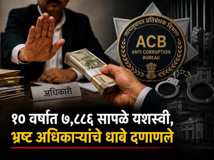 पगार सोडून 'वरची कमाई' भोवली! राज्यात १० वर्षांत ७ हजार ८८६ लाचखोरांवर एसीबीचा स्ट्राईक! - Marathi News | Fighting Corruption! Over 7,800 Successful Traps Laid by ACB Maharashtra Since 2016 | Latest parabhani News at Lokmat.com