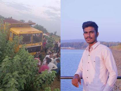 A tipper truck collided with a two-wheeler near Adyal in Bhandara, a youth died | परीक्षेहून घरी परतणाऱ्या तरुणांना टिप्परनं उडवलं; एकाचा जागीच मृत्यू, दुसऱ्याने पाय गमावला