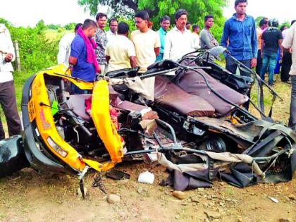 Death toll 7 in the accident on the Kalmeshwar-Savner road in Nagpur district | नागपूर जिल्ह्यातील कळमेश्वर-सावनेर मार्गावरील भीषण अपघातातील मृत्यूसंख्या ७