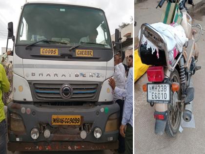 The wife was crushed under the tire after the tanker hit the bike, the husband was seriously injured | दवाखान्यातून परतताना टँकरचा दुचाकीला धक्का; आजारी पत्नीचा चिरडून मृत्यू, पती जखमी