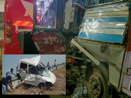 Buldhana: Two killed, 11 injured in two accidents on 'Samriddhi' in six hours | Buldhana: ‘समृद्धी’वर सहा तासांत दोन अपघातात दोन मृत्युमुखी, ११ जखमी