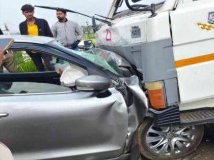 Add time to your trip to Kas Plateau; 5 people died after a car collided with a tempo | Pune: कास पठाराकडे सहलीला जाताना काळाचा घाला; कारला टेम्पो धडकून ५ जणांचा मृत्यू