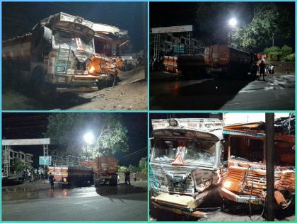 tragic accident on a palkhi route two seriously injured in truck tanker head on collision | पालखी मार्गावर भीषण अपघात; ट्रक-टँकरच्या समोरासमोरील धडकेत दोन जण गंभीर