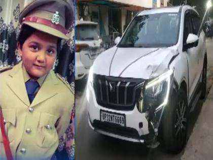 Woman police officer's son crushed under car, two youths arrested, one SP leader's son | महिला पोलीस अधिकाऱ्याच्या मुलाला कारखाली चिरडले, दोन तरुण अटकेत, एक जण सपा नेत्याचा पुत्र