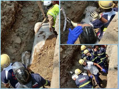 young man dies after being crushed under a mound of earth while doing drainage work | Pune News| ड्रेनेजचे काम करत असताना मातीच्या ढिगाऱ्याखाली दबून तरुणाचा मृत्यू