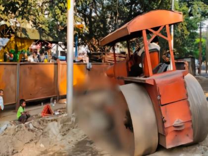 Driver dies after being found under road roller, Incident at Top kolhapur | Kolhapur: रोड रोलरखाली सापडून चालकाचा मृत्यू, बिघाड झालेला पाहायला गेला अन् घडली दुर्दैवी घटना