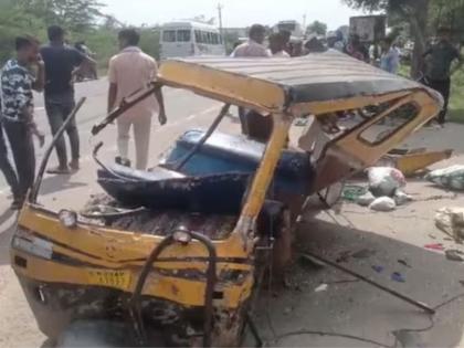 road accident in dausa rajasthan bus crushed pedestrians and collided with tempo 5 killed | राजस्थानमध्ये भीषण अपघात, बसने लोकांना चिरडलं; 5 जणांचा मृत्यू, 6 गंभीर जखमी