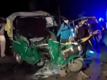 major accident in lakhisarai unknown vehicle hits auto 8 killed other injured | भयंकर! बिहारमध्ये भीषण अपघात; 9 जणांचा जागीच मृत्यू, अनेक जण गंभीर जखमी