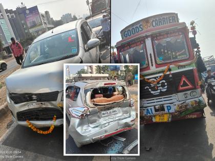 'That' red signal cost him his life, another fatal accident near Navale Bridge; Death of a biker | 'त्या' रेड सिग्नलने घेतला त्याचा जीव, नवले पुलाजवळ पुन्हा भीषण अपघात; एकाचा मृत्यू