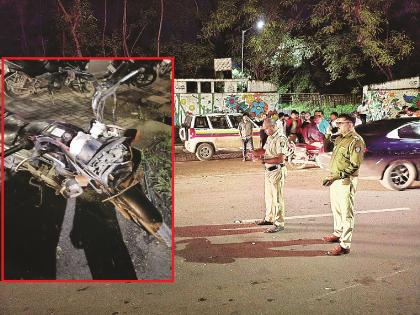 Biker killed in car collision on Jalna Road, car driver flees | जालना रोडवर भरधाव कारच्या धडकेत दुचाकीस्वार ठार, कारचालकाचे पलायन Biker killed in car collision on Jalna Road, car driver flees | जालना रोडवर भरधाव कारच्या धडकेत दुचाकीस्वार ठार, कारचालकाचे पलायन