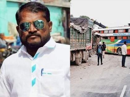 A shoe factory worker from Solapur died in an early morning luxary bus accident near Yawat | यवतजवळ पहाटे आराम बसच्या अपघातात सोलापुरातील पादत्राण कारखानदाराचा मृत्यू