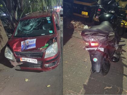 Two people including a police constable were seriously injured in a car collision | मोटारच्या धडकेत पोलिस हवालदारासह दोघे गंभीर जखमी