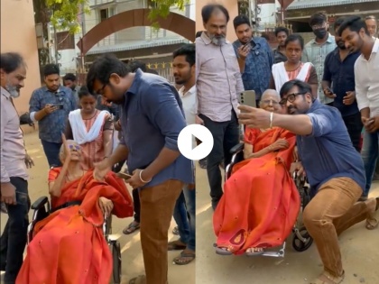 actor Vijay Sethupati action with his grandmother at the polling booth won the hearts of fans | Video: मतदान केंद्रावर विजय सेतुपतीने आजीबाईंसोबत केलेल्या 'या' कृतीने जिंकलं चाहत्यांचं मन