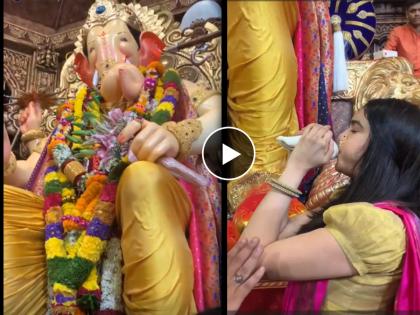 the kerala story fame adah sharma at lalbaugcha raja 2023 darshan video viral | प्रसिद्ध अभिनेत्रीने 'लालबागचा राजा'च्या दरबारात शंखनाद केला अन्...; व्हिडिओ व्हायरल