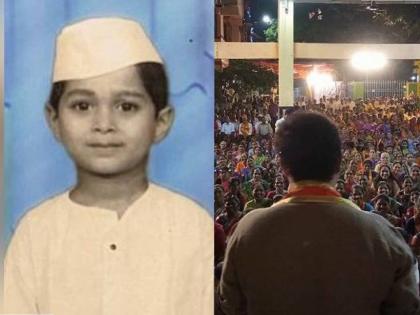 do you know this boy in photo now he is famous actor in marathi industry | टोपी घातलेल्या 'या' अभिनेत्याला ओळखलं का? महाराष्ट्रातील तमाम स्त्रियांमध्ये आहे लोकप्रिय