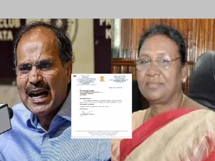 Rashtrapatni Remark: Congress's Adhir Ranjan Chowdhury apologizes to President Droupadi Murmu over "Rashtrapatni" remark | Rashtrapatni Remark: 'माझी जीभ घसरली, त्याबद्दल माफी मागतो', अधीर रंजन चौधरींचे राष्ट्रपतींना पत्र