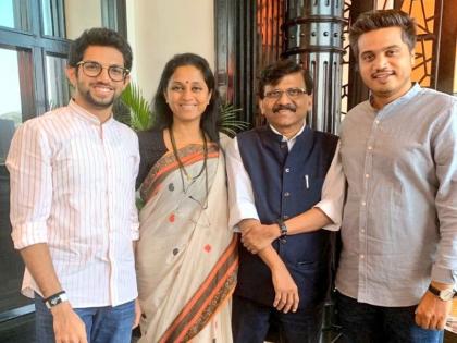 Photo by Aditya Thackeray with Supriya Sule and Rohit Pawar tweeted | आदित्य ठाकरेंचा सुप्रिया सुळे अन् रोहित पवारांसोबतचा फोटो, ट्विट करुन म्हणाले...