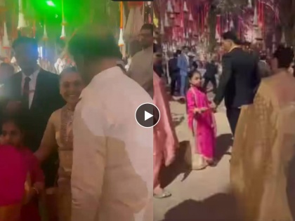 Rani Mukherjee s daughter Adira s first camera appearance in Ambani pre wedding ceremony | अखेर राणी मुखर्जीची लेक आदिराची झलक दिसलीच, नेटकरी म्हणाले, "किती मोठी झाली..."
