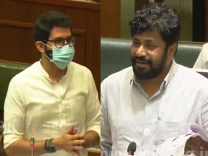 Are you siting in gambling adda? Bachu Kadu's question to Aditya Thackeray, Jadhav of Shivsena, NCP leaders monsoon session | जुगार अड्ड्यावर बसला आहात का? बच्चू कडूंचा भर सभागृहात आदित्य ठाकरे, जाधवांना सवाल