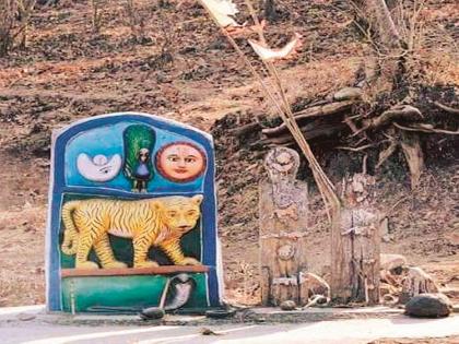 Celebrate tigers in the tribal areas of Akole | अकोलेच्या आदिवासी भागात वाघबारस साजरी