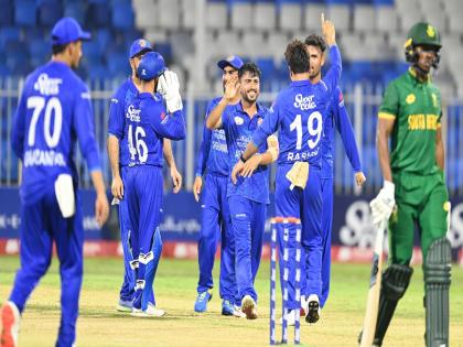   afg vs sa odi 2024 Afghanistan beat South Africa in ODI series, Rashid Khan takes five wickets | AFG vs SA : अफगाणिस्तानचा जलवा कायम! क्रिकेट विश्वाला धक्का; आफ्रिकेविरुद्धची मालिका जिंकली