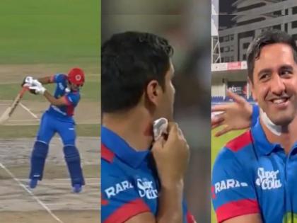 Afghanistan batsman Najibullah Zadran injured due to bouncer thrown by Pakistan bowler ihsanullah in PAK vs AFG 3rd T20 match, watch video  | पाकिस्तानी गोलंदाजाच्या बाऊन्सरने अफगाणिस्तानचा फलंदाज रक्तबंबाळ; थोडक्यात बचावला जीव