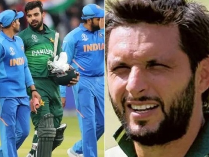 Former Pakistan all-rounder Shahid Afridi has once again made a big claim on Indo-Pak rivalry | पाकिस्तानकडून पराभूत झाल्यानंतर भारतीय खेळाडू आमची माफी मागायचे - शाहिद आफ्रिदी