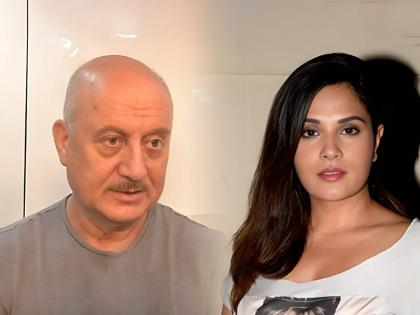 After insulting Indian soldiers, anupam kher tweeted and give a strong reply to Richa Chadha | Anupam Kher: "यापेक्षा लाजिरवाणी गोष्ट काय असू शकते", सैनिकांचा अपमान करणाऱ्या रिचावर अनुपम खेर खवळले