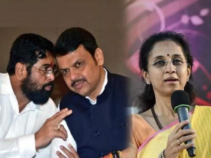  After Sharad Pawar, NCP leader Supriya Sule slammed Deputy Chief Minister Devendra Fadnavis over his swearing-in ceremony with Ajit Pawar  | "...म्हणून ते सतत पहाटेच्या शपथविधीबद्दल बोलतात", सुप्रिया सुळेंनी सांगितलं फडणवीसांचं राजकारण