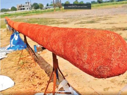 108 feet long incense stick for ram mandir Pranpratistha; It will burn for 45 days | प्राणप्रतिष्ठेसाठी १०८ फूट लांब अगरबत्ती; ४५ दिवस जळत राहणार