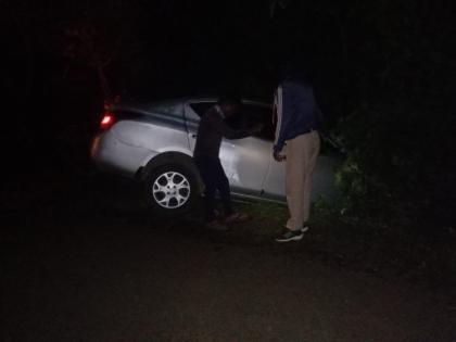 Sangli tourist car accident on Kaas Pathar; The cows came horizontally, everyone was safe | कास पठारावर सांगलीतील पर्यटकांच्या कारला अपघात; रानडुक्कर आले आडवे, सर्वजण सुखरुप