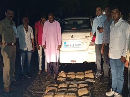 40 kg of cannabis seized in jalgaon; Three arrested, including husband of Panchayat Samiti member | अमळनेरात ४० किलो गांजा जप्त; पंचायत समिती सदस्याच्या पतीसह तिघांना अटक