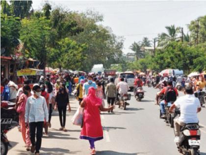 Palghar's weekly market came on track after seven months | पालघरचे आठवडाबाजार सात महिन्यांनी आले रुळावर