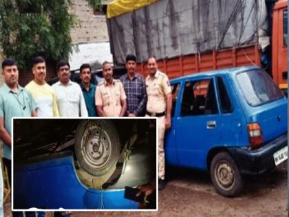 Police arrest suspect for ATM break in in Ahilyanagar Cinestyle | दोनदा एटीएफ फोडण्याचा प्रयत्न; पळत असताना गाडी उलटली अन्..., अहिल्यानगरमध्ये सिनेस्टाईल चोरी घटना Police arrest suspect for ATM break in in Ahilyanagar Cinestyle | दोनदा एटीएफ फोडण्याचा प्रयत्न; पळत असताना गाडी उलटली अन्..., अहिल्यानगरमध्ये सिनेस्टाईल चोरी घटना
