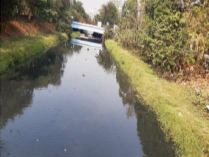 Chemical water in Juinagar Nala | जुईनगर नाल्यात रसायनमिश्रित पाणी; कारवाईची मागणी