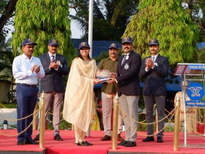 Inauguration of Konkan Zonal Police Sports Tournament by Minister Aditi Tatkare | कोकण परिक्षेत्रीय पोलीस क्रीडा स्पर्धेचे मंत्री आदिती तटकरेंच्या हस्ते उद्घाटन