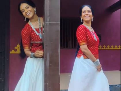 Aishwarya Narkar's Srivalli Look Viral see video | ऐश्वर्या नारकरचा श्रीवल्ली लूक व्हायरल; व्हिडीओ पाहून तुम्हीही पडाल प्रेमात