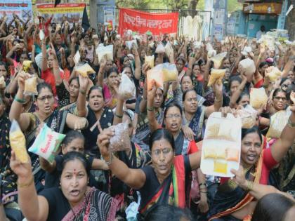 GST imposed on grains..how to buy expensive wheat and rice?; Anganwadi staff question | धान्यावर लावली जीएसटी..महाग गहू-तांदूळ कसा घेऊ?; अंगणवाडी कर्मचाऱ्यांचा सवाल