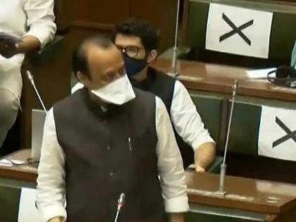 Deputy CM Ajit Pawar expressed displeasure over the ministers and MLAs who did not wear masks in the House | अजित पवार मंत्र्यांसह आमदारांवर संतापले; अध्यक्षांकडे केली सभागृहातून बाहेर काढण्याची मागणी