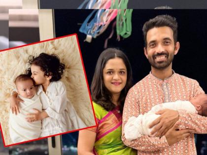 Indian team cricketer Ajinkya Rahane has named his son Raghav and Radhika Dhopavkar has shared these photos  | Raghav Ajinkya Rahane: 'अजिंक्य'पुत्राची पहिली झलक पाहिली का? मराठमोळ्या नावाने वेधले लक्ष! 