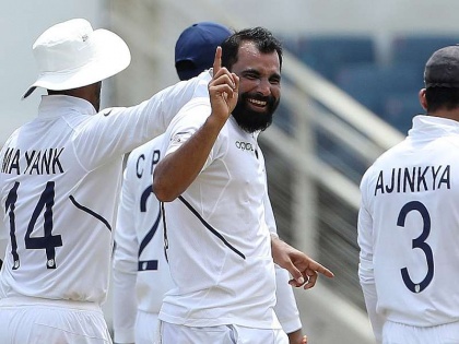 India wins 'Test', West Indies win by 257 runs, Jadeja, Shami help India complete series sweep | भारताने 'कसोटी' मालिका जिंकली, वेस्ट इंडिजवर 257 धावांनी विजय
