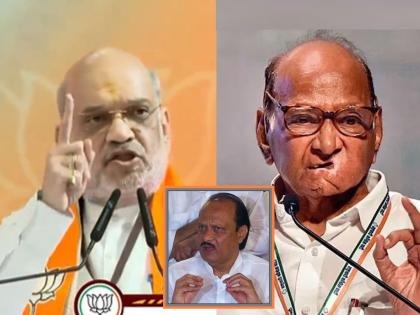 Amit Shah's criticism of Sharad Pawar calling him 'chieftain of corruption', Ajit Pawar's reaction in one sentence | अमित शाह यांची 'भ्रष्टाचाऱ्यांचे सरदार' म्हणत शरद पवारांवर टीका, अजित दादांनी एका वाक्यात दिली प्रतिक्रिया!