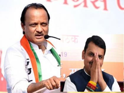 Ajit Pawar's six on Fadnavis' bouncers said, "Devendraji, you didn't show that enthusiasm in your speech." | फडणवीसांच्या बाऊन्सर्सवर अजितदादांचा षटकार, म्हणाले, "देवेंद्रजी तुमच्या भाषणात तो जोश दिसला नाही’’ 