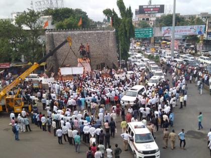 Nashik: Deputy Chief Minister Ajit Pawar welcomed in Nashik | Nashik: उपमुख्यमंत्री अजित पवार यांचे नाशकात जल्लोषात स्वागत